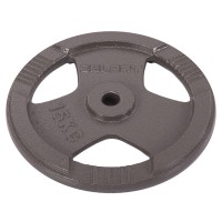 Блины (диски) стальные с хватом d-30мм Zelart TA-7790-15 15кг черный
