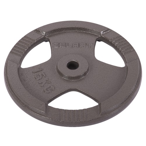 Млинці (диски) сталеві з хватом d-30мм Zelart TA-7790-15 15кг чорний
