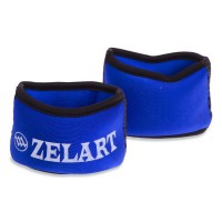 Утяжелители манжеты для рук Zelart FI-6221-1,5 2x0,75кг синий