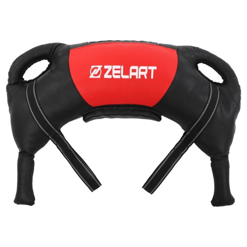 Мешок Болгарский тренировочный Zelart TA-7826-20 вес-20кг черный-красный