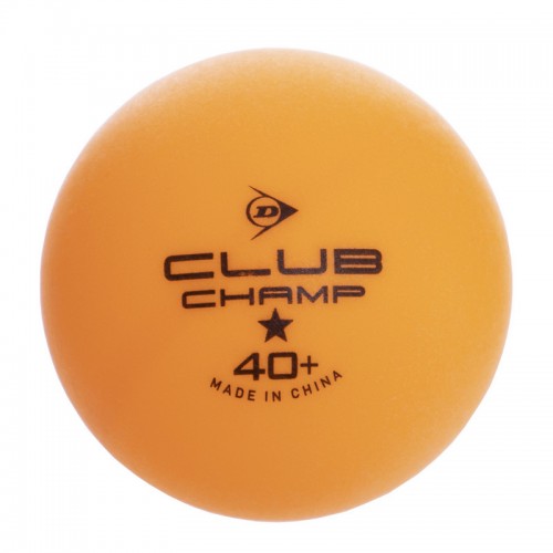 Набор мячей для настольного тенниса DUNLOP CLUB CHAMP 40+ MT-679315 6шт оранжевый