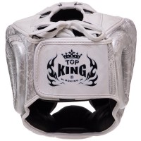 Шолом боксерський з повним захистом шкіряний TOP KING Super Snake TKHGSS-02 S-XL кольори в асортименті