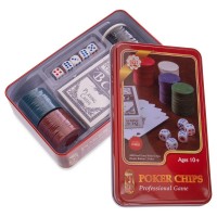 Набір для покеру в металевій коробці SP-Sport IG-4591 100 фішок