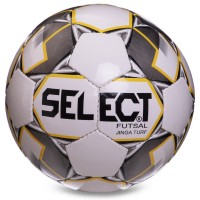 М'яч для футзалу SELECT JLNGA TURF FB-2992 №4 білий-сірий