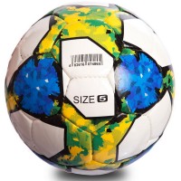 Мяч футбольный MATSA FB-0712 №5 PU белый-синий-зеленый