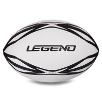 Мяч для регби резиновый LEGEND FB-3298 №4 белый-черный