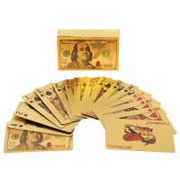 Карты игральные покерные SP-Sport GOLD 100 DOLLAR IG-4568 54 карты