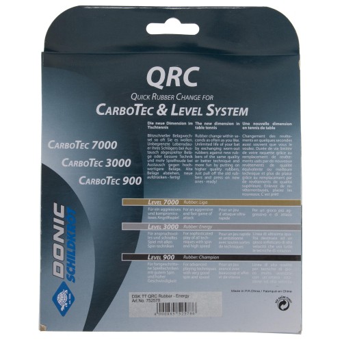 Накладка на тенісну ракетку DONIC (2шт) QRC-rubber 3000 Energy 752578 (гума, гума)