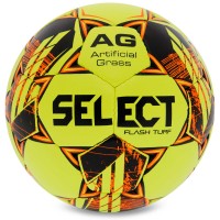 М'яч футбольний SELECT FLASH TURF FIFA BASIC V23 №4 жовто-жовтогарячий