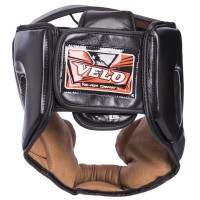 Шлем боксерский с полной защитой кожаный VELO VL-2219 М-XL цвета в ассортименте