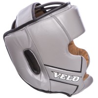 Шлем боксерский с полной защитой кожаный VELO VL-2219 М-XL цвета в ассортименте