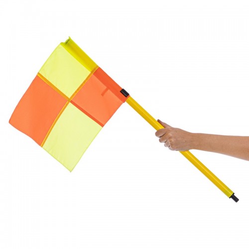 Прапори кутові складні для поля з базою SP-Sport C-7099 4шт 1,5м оранжево-жовтий