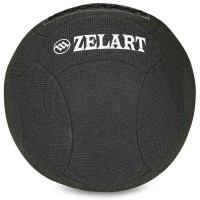 М'яч набивний для крофіту волбол WALL BALL Zelart FI-7224-4 4кг чорний