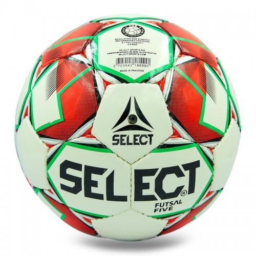 М'яч для футзалу SELECT FIVE ST-8159 №4 білий-червоний