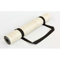 Килимок для йоги Замшевий Record FI-5662-38 розмір 183x61x0,3 см бежевий з принтом