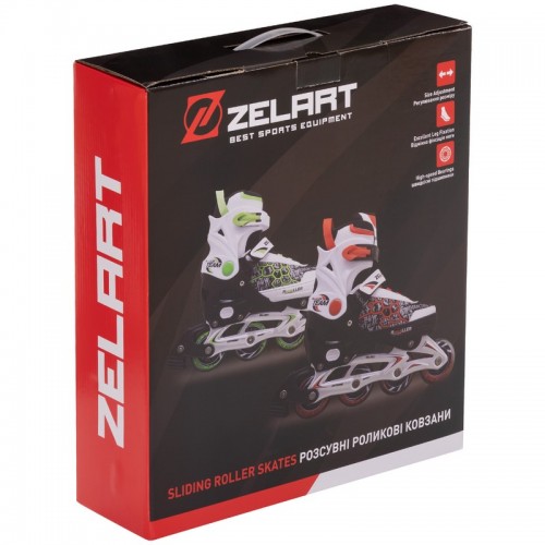 Роликовые коньки раздвижные Zelart Z-2916 размер 29-43 цвета в ассортименте