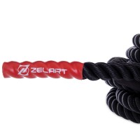 Канат для кросфіту Zelart FI-2597-12 15м чорний