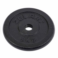 Блины (диски) стальные d-30мм Zelart TA-7785-5 5кг черный