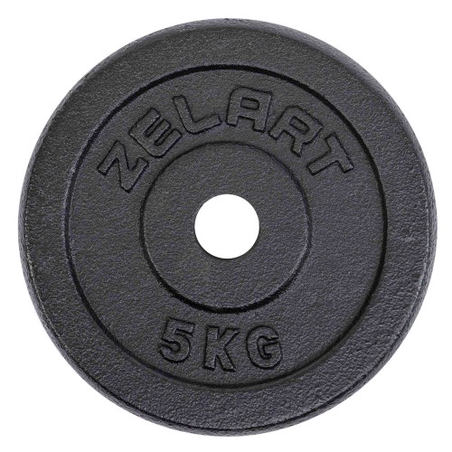 Млинці (диски) сталеві d-30мм Zelart TA-7785-5 5кг чорний