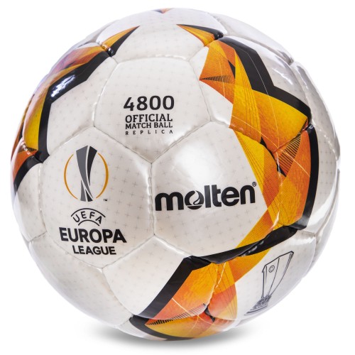 М'яч для футзалу MOLTEN 4800 Official Match Ball Replica F9V4800-KO №4 білий помаранчевий
