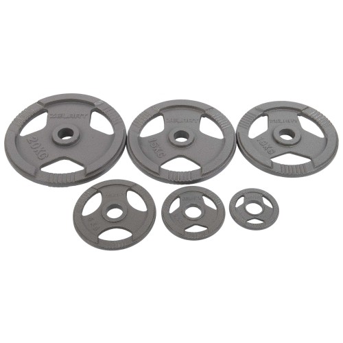 Блины (диски) стальные с хватом d-52мм Zelart TA-7791-2_5 2,5кг серый