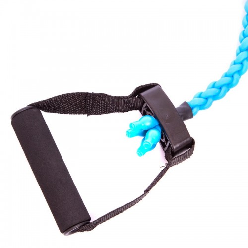 Эспандер трубчатый с ручками плетеный Zelart FI-6349 180см синий