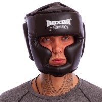 Шолом боксерський з повним захистом Кожвініл BOXER 2036 М-L кольору в асортименті