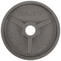 Блины (диски) стальные d-52мм Zelart TA-7792-10 10кг серый