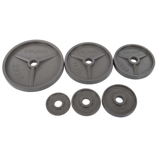 Млинці (диски) сталеві d-52мм Zelart TA-7792-10 10кг сірий