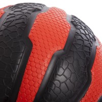 М'яч медичний медбол Zelart Medicine Ball FI-0898-5 5 кг чорний-червоний