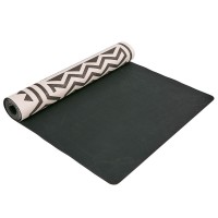 Килимок для йоги Замшевий Record FI-5662-43 розмір 183x61x0,3 см сірий-чорний