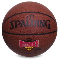 Мяч баскетбольный Composite Leather SPALDING Defender Brick 76030Z №7 коричневый