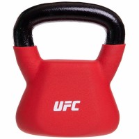 Гиря стальная с виниловым покрытием UFC UHA-69696 вес 12кг красный