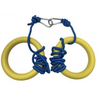 Кольца гимнастические (цвет желтый) Уют-Спорт
