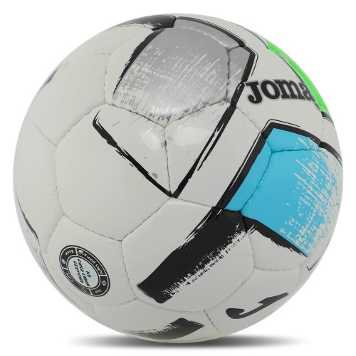 М'яч футбольний Joma DALI II 400649-211-T4 №4 сірий-зелений-синій