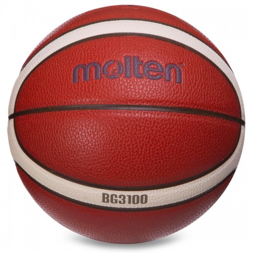 Мяч баскетбольный PU №6 MOLTEN B6G3100 оранжевый