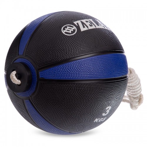 М'яч медичний Tornado Ball Zelart FI-5709-3 3кг чорний зелений