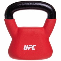 Гиря сталева з вініловим покриттям UFC UHA-69695 вага 10кг червоний