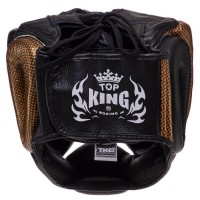 Шолом боксерський з повним захистом шкіряний TOP KING Empower TKHGEM-02 S-XL кольори в асортименті