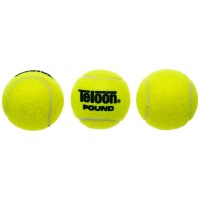 Мяч для большого тенниса TELOON POUND 3шт WZT828003 салатовый