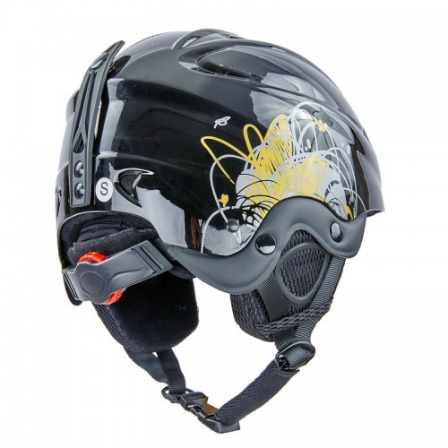 Шлем горнолыжный MOON SP-Sport MS-2947-S S черный-золотой
