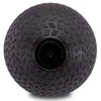 Мяч набивной слэмбол для кроссфита рифленый Record SLAM BALL FI-7474-8 8кг черный