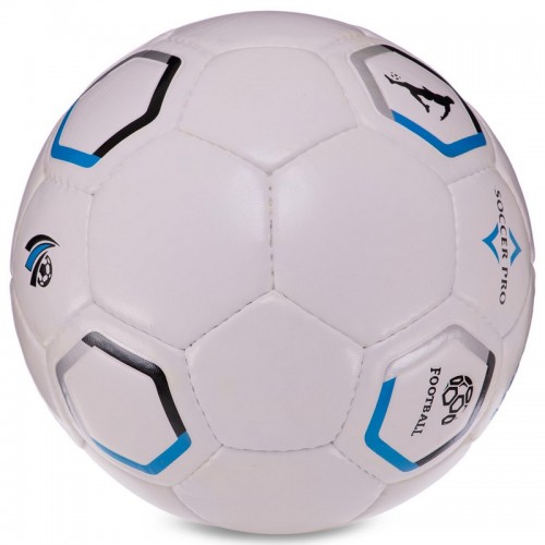 М'яч футбольний HYBRID BALLONSTAR FB-3129 №5 PU білий-чорний-синій