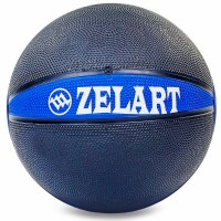 Мяч медицинский медбол Zelart Medicine Ball FI-5122-4 4кг черный-синий