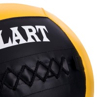 М'яч набивний для крофіту волбол WALL BALL Zelart FI-5168-6 6кг чорний-жовтий