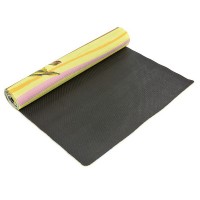 Килимок для йоги Джутовий (Yoga mat) Record FI-7157-5 розмір 183x61x0,3см принт Птахи