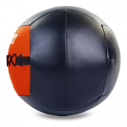 Мяч набивной для кросфита волбол WALL BALL Zelart FI-5168-9 9кг черный-красный