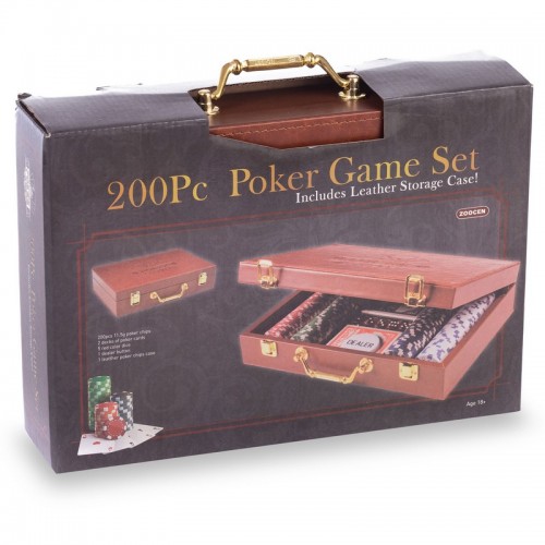 Набор для покера в кейсе SP-Sport PK200L 200 фишек