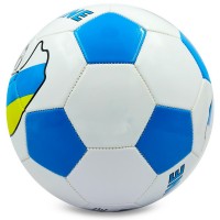 Мяч футбольный UKRAINE BALLONSTAR FB-0186 №5 PU белый-желтый-голубой