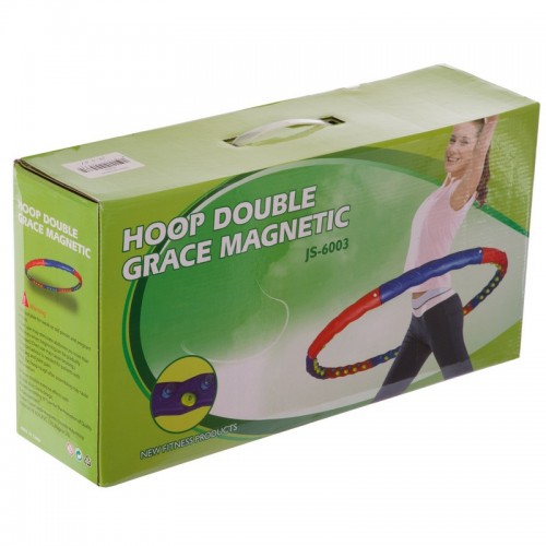 Обруч масажний Хула Хуп SP-Planeta Hula Hoop DOUBLE GRACE MAGNETIC JS-6003 8 секцій